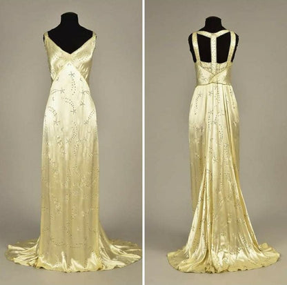 Modest A Line V Neckline Yellow Satin Beads Long Party Dress Prom Dresses P2341