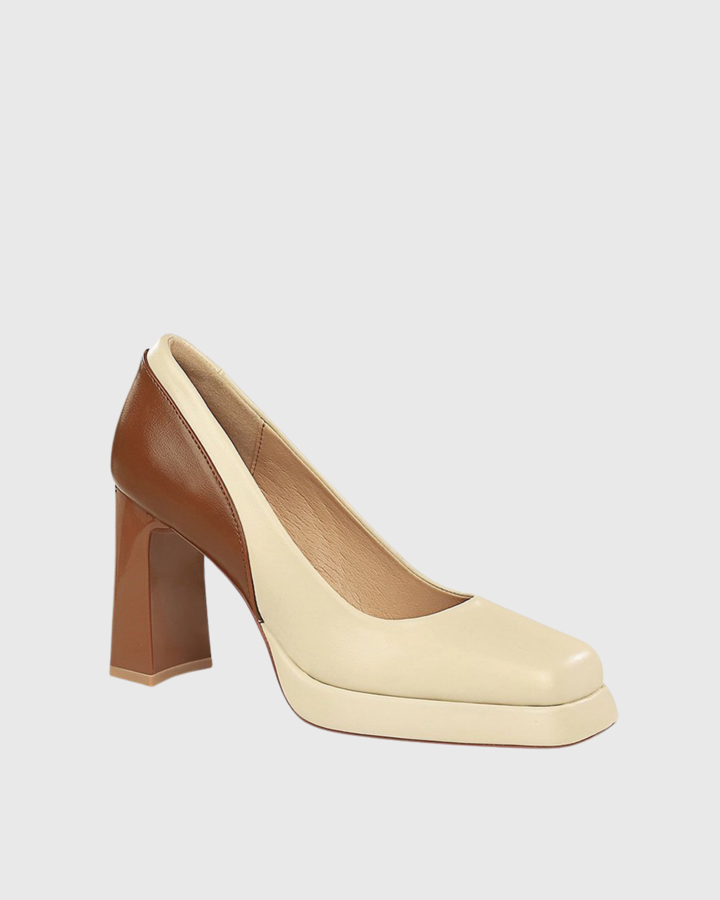 Padget Apricot Mocha Splicing Pumps