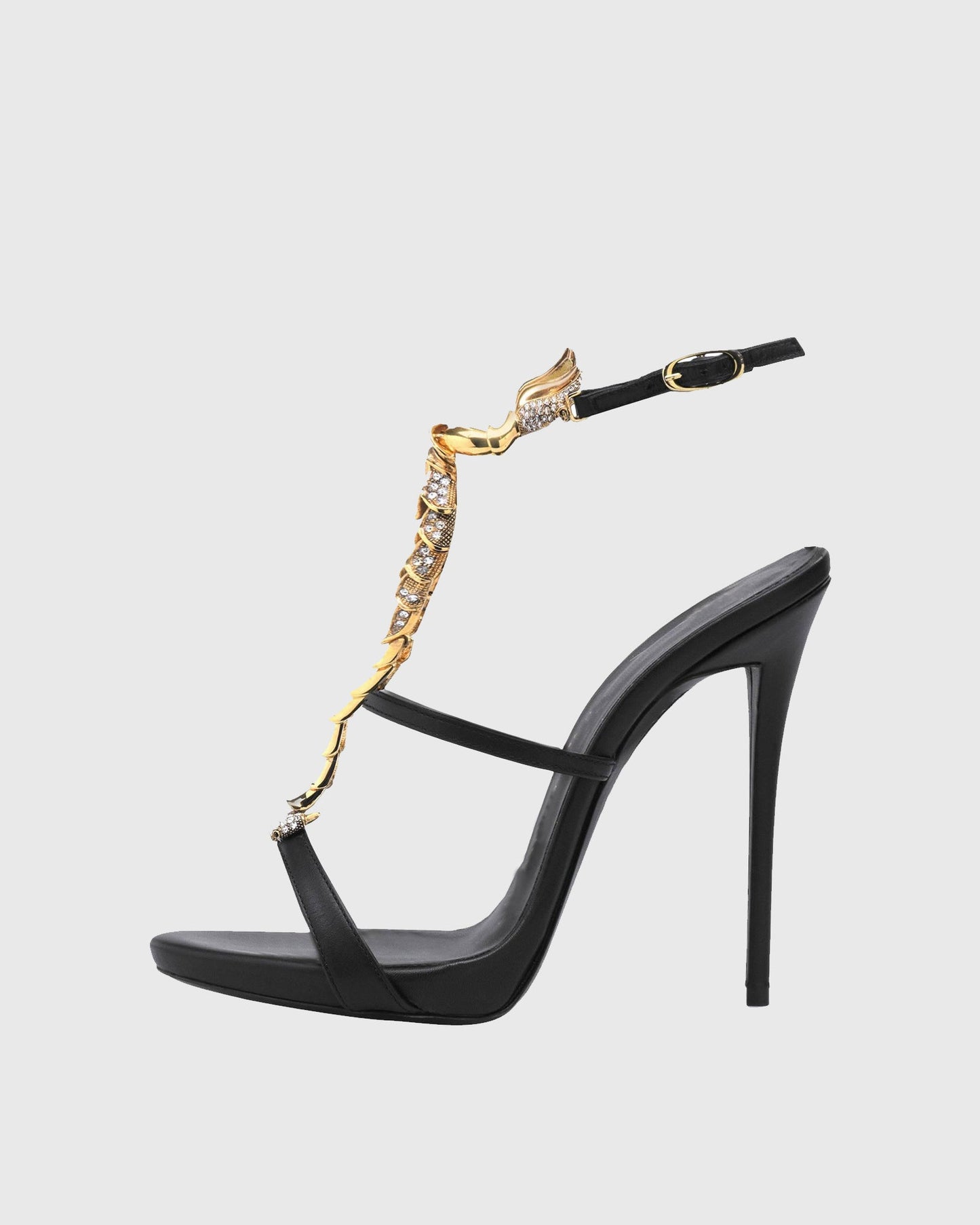 Pia Rhinestone Scorpion Strap Sandals