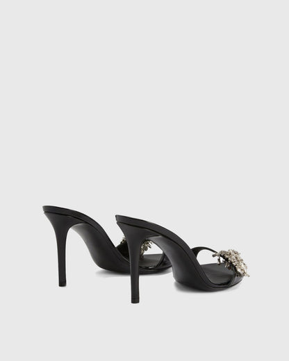 Pietrina Rhinestone Fireworks Slippers In Black