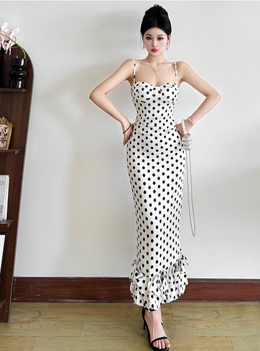 Simple Vintage Spaghetti Strap Sheath Summer Dresses TP4336