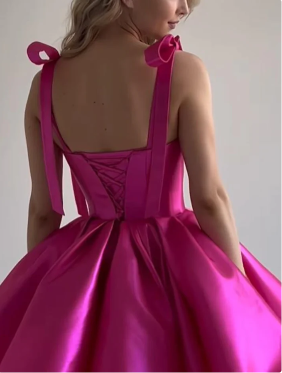 Vintage Sweetheart Straps A-Line Lace-up Homecoming Dress Party Dress Short Cocktail Dress TP4809