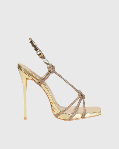 Rae Sparkle Strap Sandals In Gold