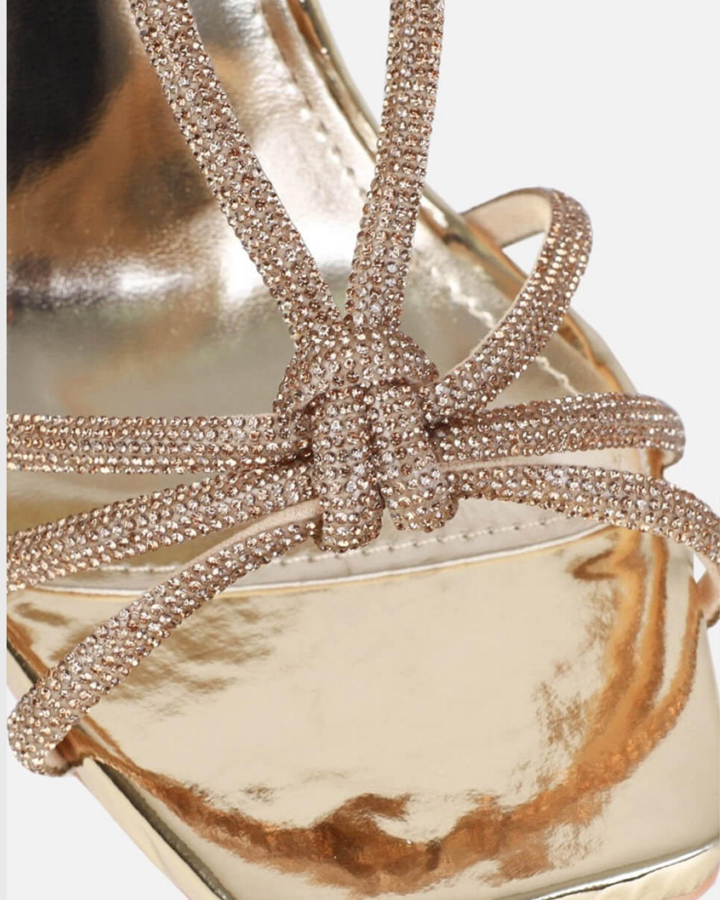 Rae Sparkle Strap Sandals In Gold