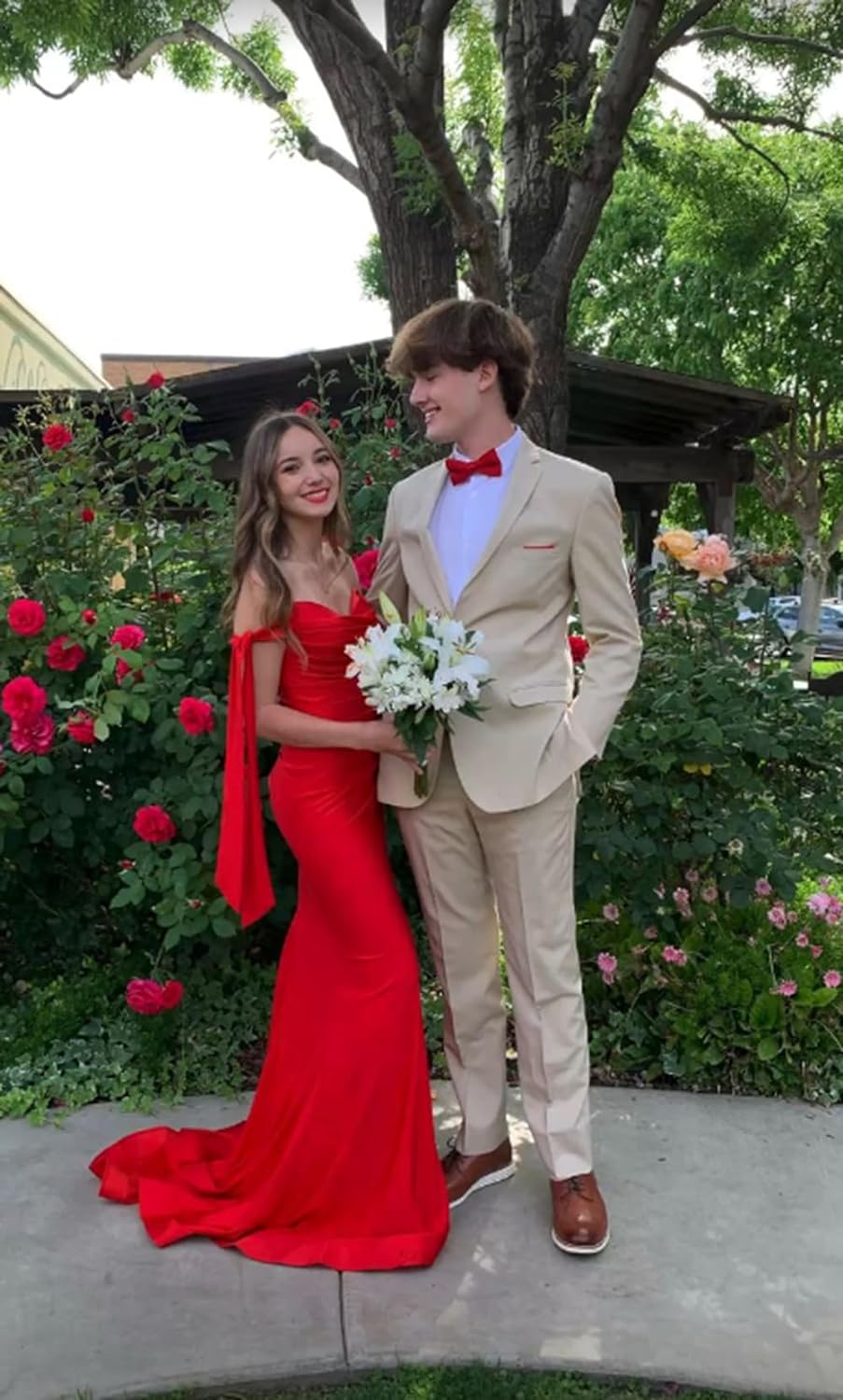 Red Sweetheart Mermaid Prom Dresses