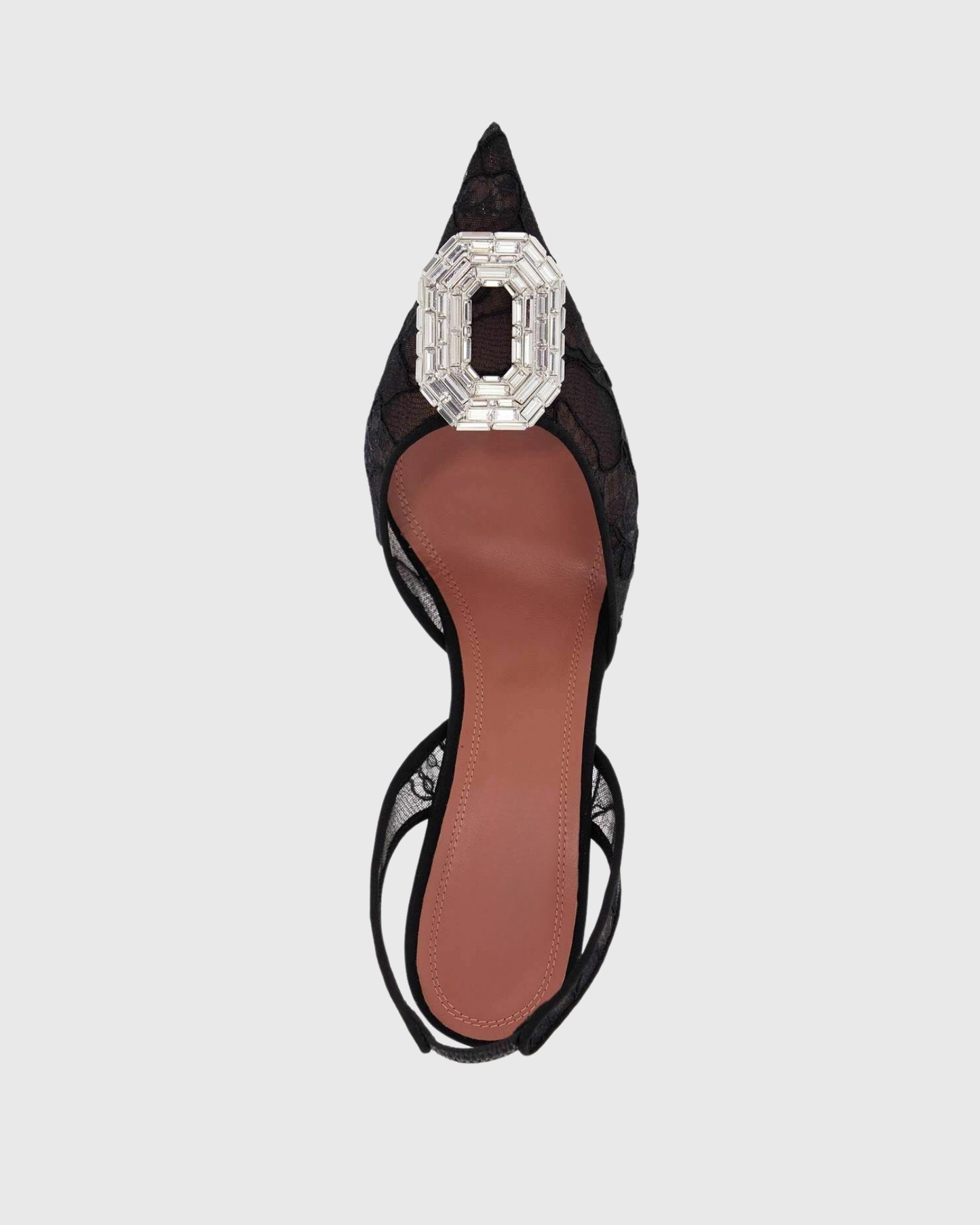 Reese Rhinestone Lace Pumps In Black