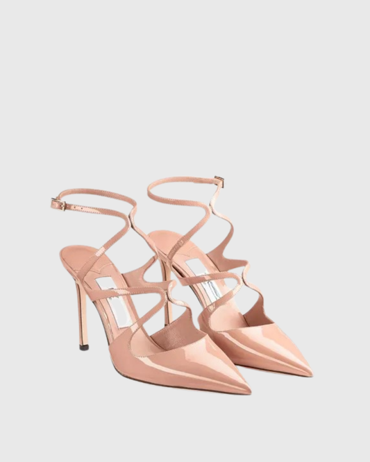 Reign Strap Pumps In Beige