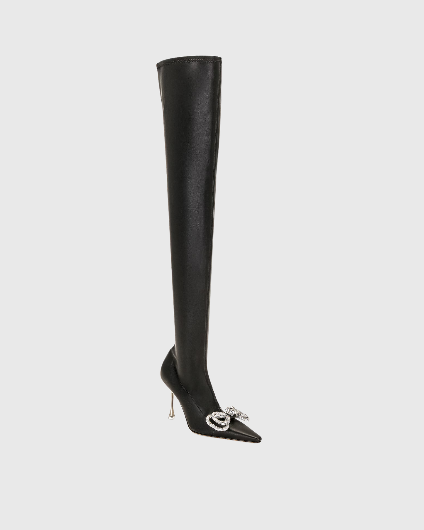 Rina Crystal Bow Hybrid Over The Knee Boots