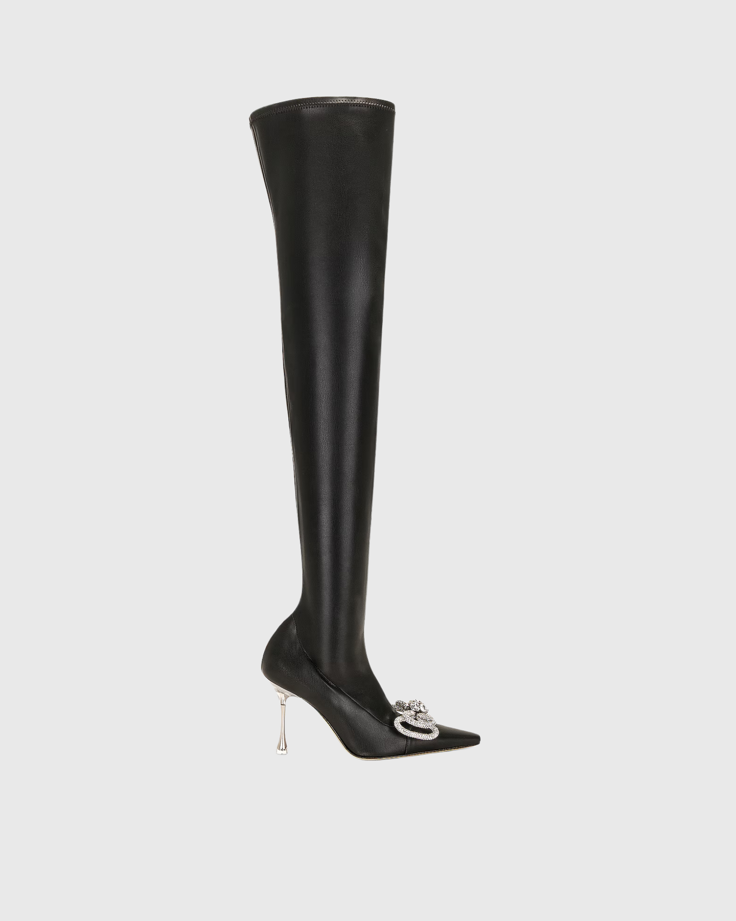 Rina Crystal Bow Hybrid Over The Knee Boots