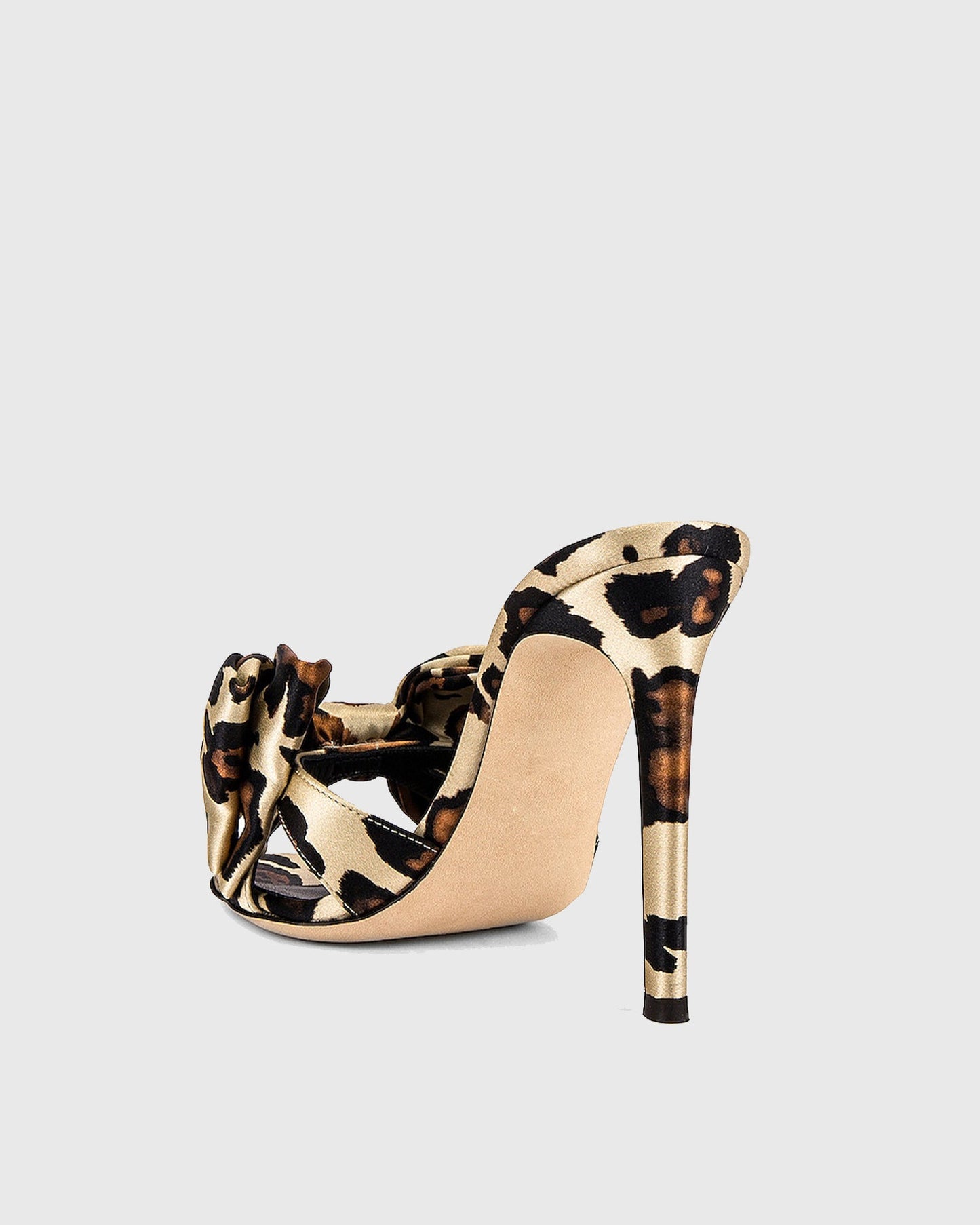 Romana Leopard Print Bow Slippers