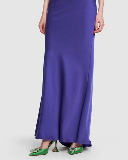 Desideria Rhinestone Slingback Flared Heels In Green