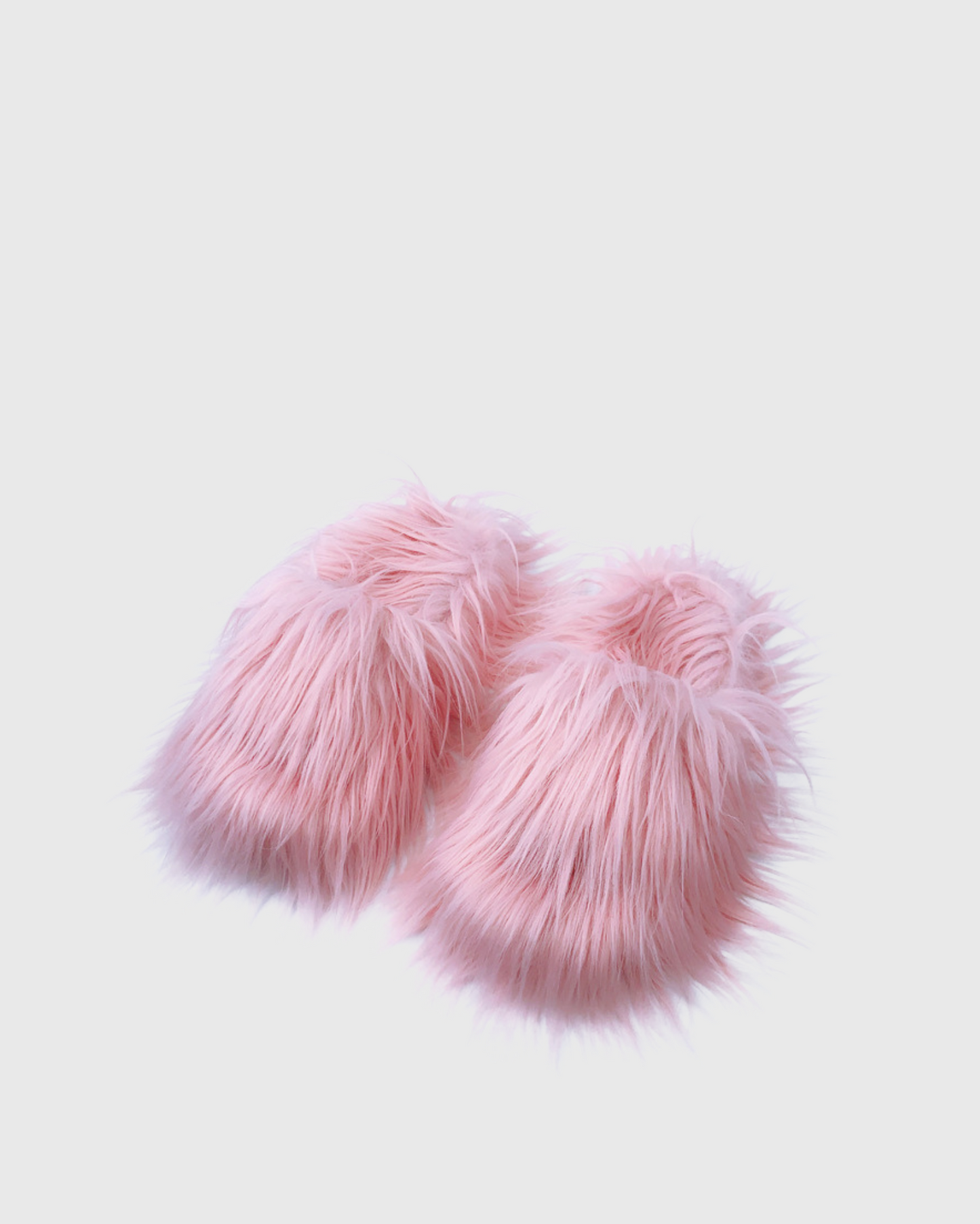 Sadaf Faux Fur Slippers In Pink