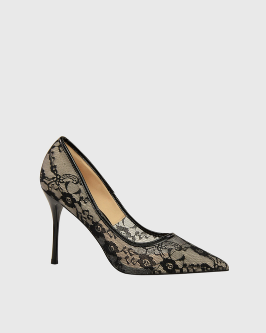 Saidi Lace Pumps In Black