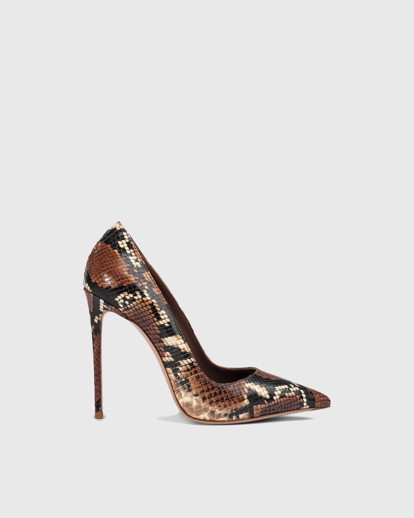 Sanja Snake Print Pumps In Brown