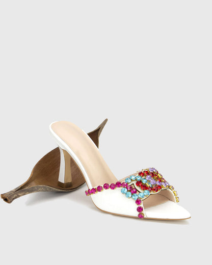 Sarah Color Rhinestone Slippers