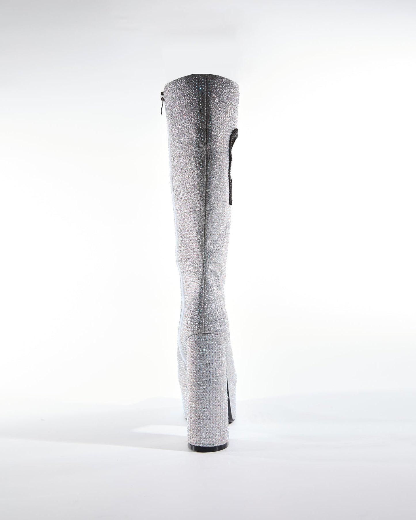 Sevyn Rhinestone Heart Platform Knee High Boots