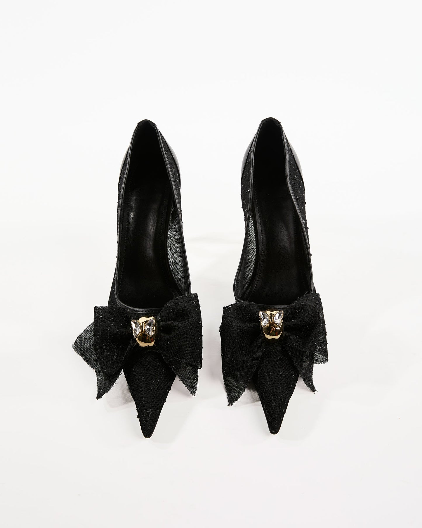 Shani Mesh Polka Dot Bow Pumps