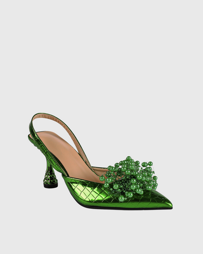 Shell Sea Grape Texture Pumps