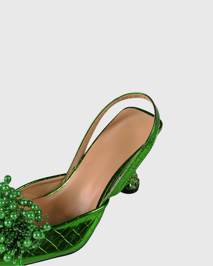 Shell Sea Grape Texture Pumps