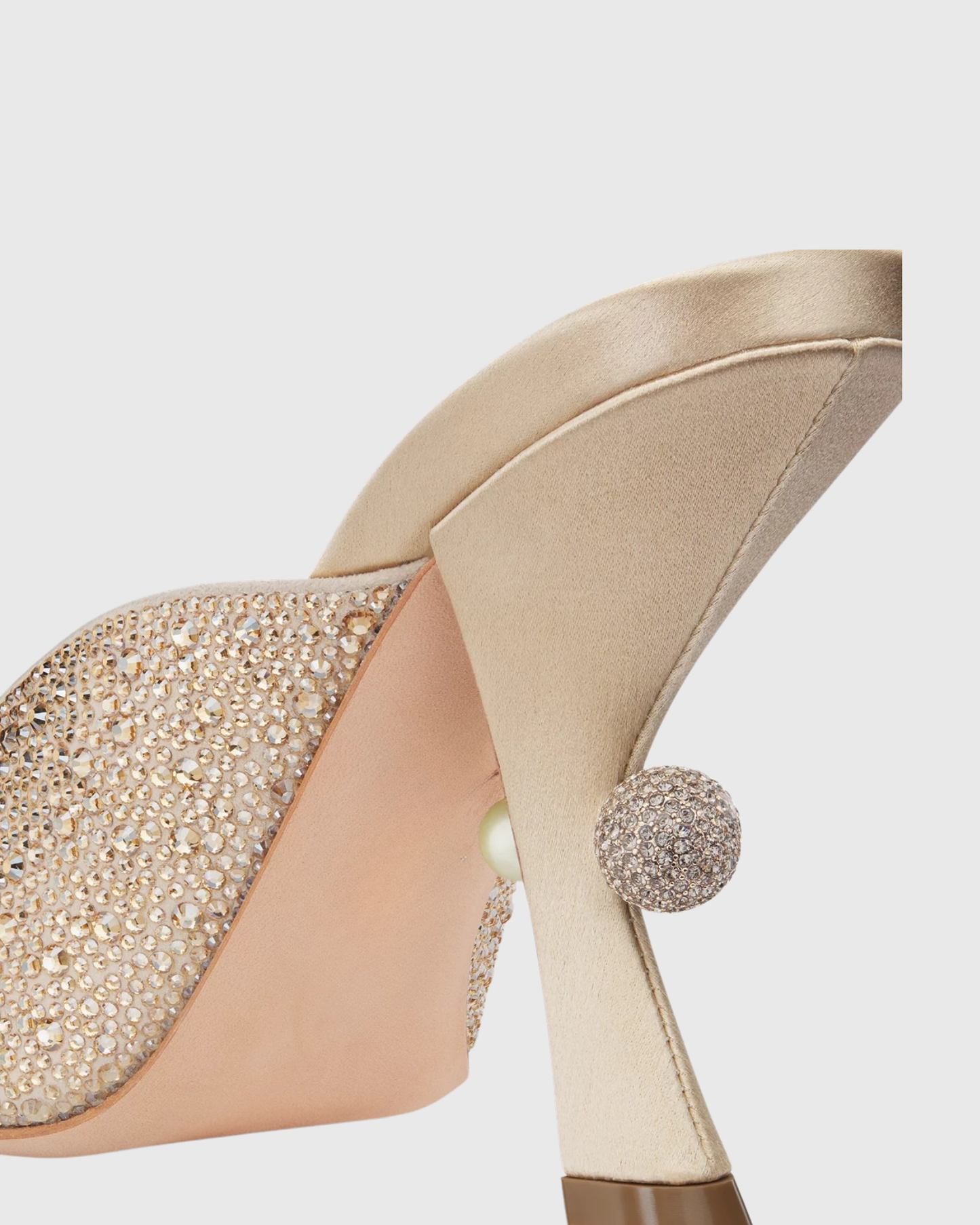 Sierra Rhinestone Ball Mules