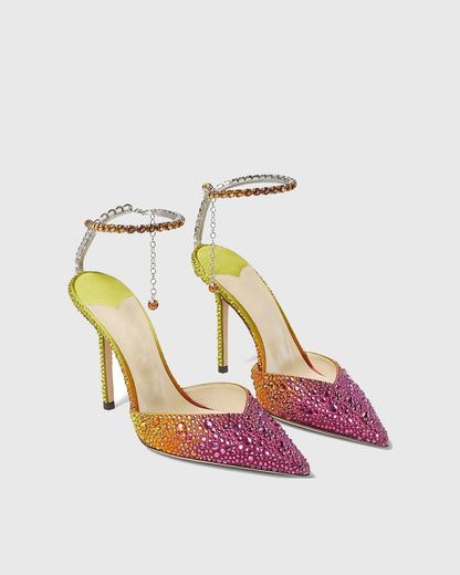 Silva Rhinestone Embellished Pumps In Ombre