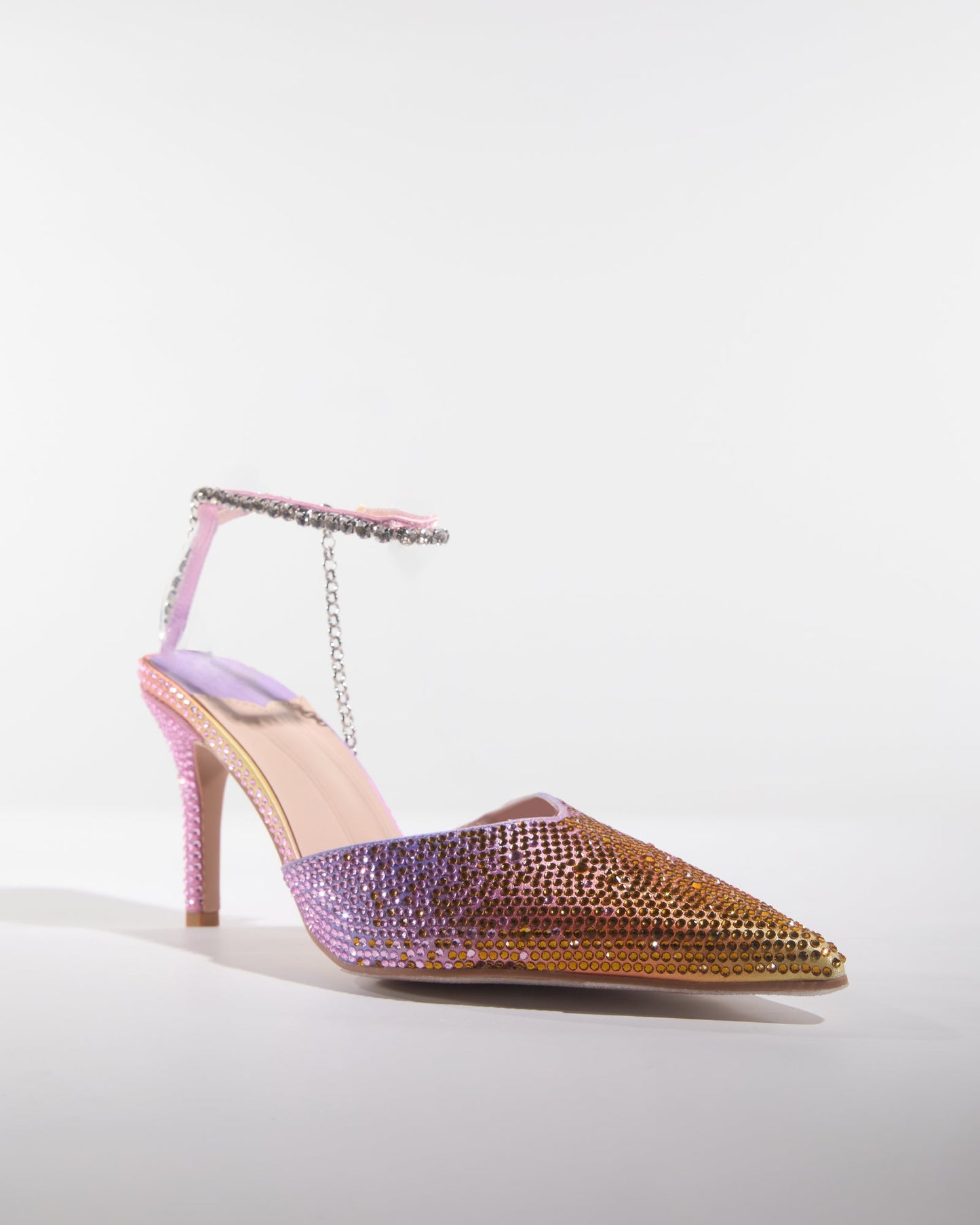 Silva Rhinestone Embellished Pumps In Gradient Color