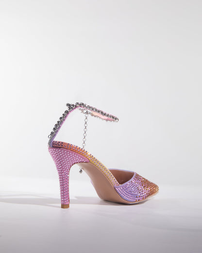 Silva Rhinestone Embellished Pumps In Gradient Color