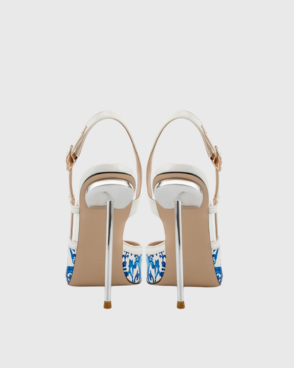 Sloan Blue Print Slingback Pumps