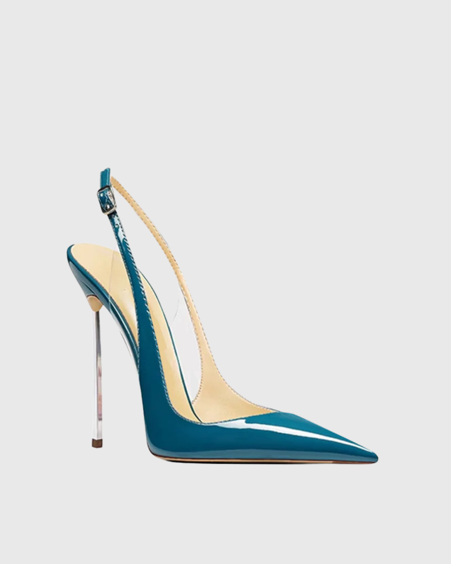 Sylvie Patent Leather Slingback Pumps In Blue