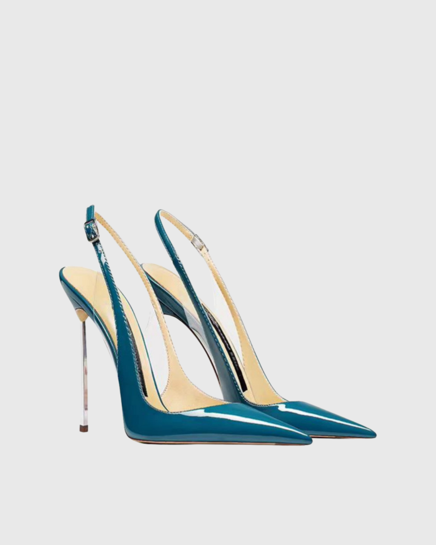 Sylvie Patent Leather Slingback Pumps In Blue