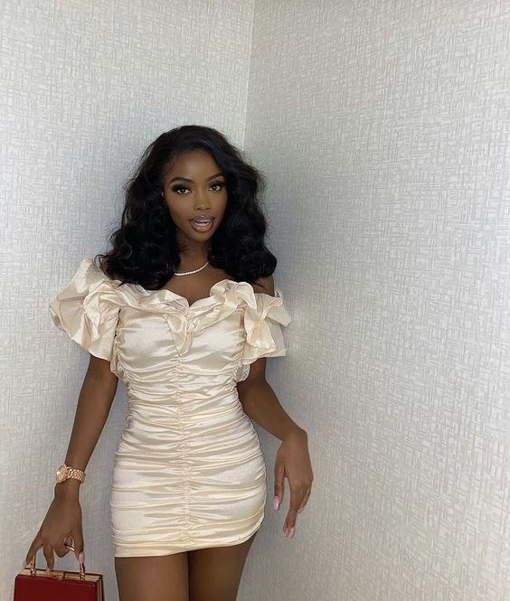 Sexy Ivory Sleeveless Pleated Mini Party Dress Homecoming Dress TP2658