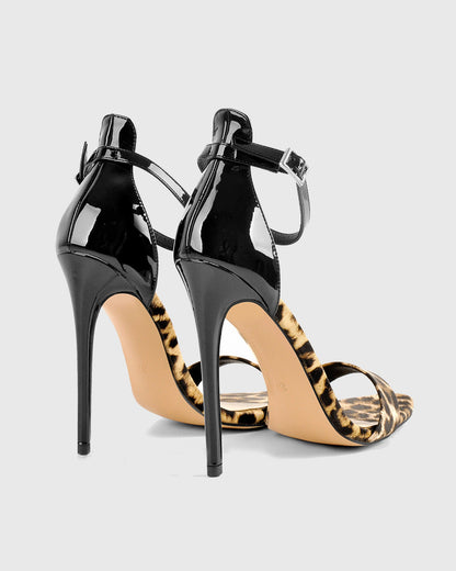 Tecla Leopard Print Sandals