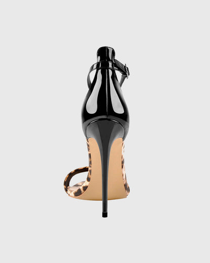 Tecla Leopard Print Sandals