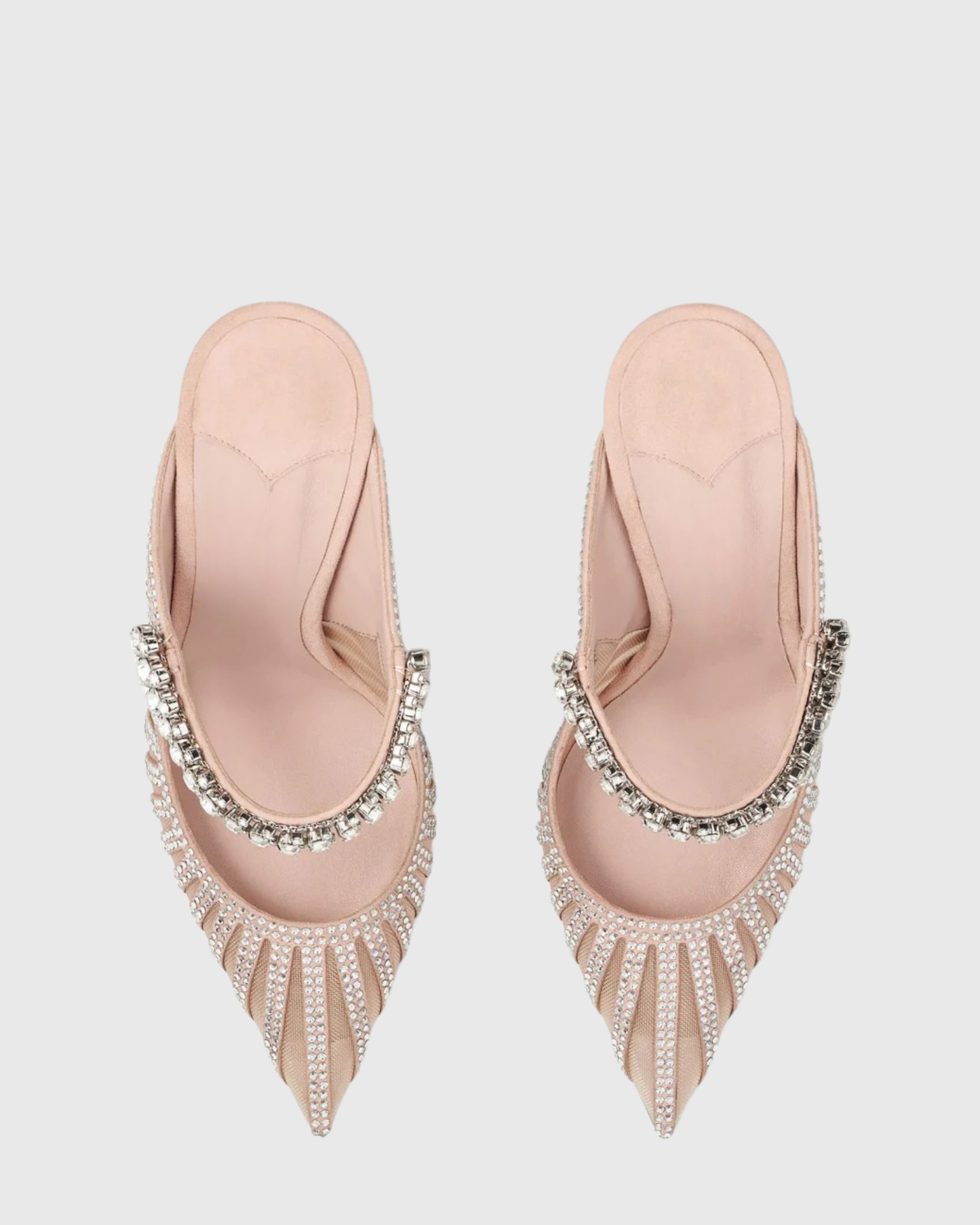 Terza Rhinestone Mesh Mules