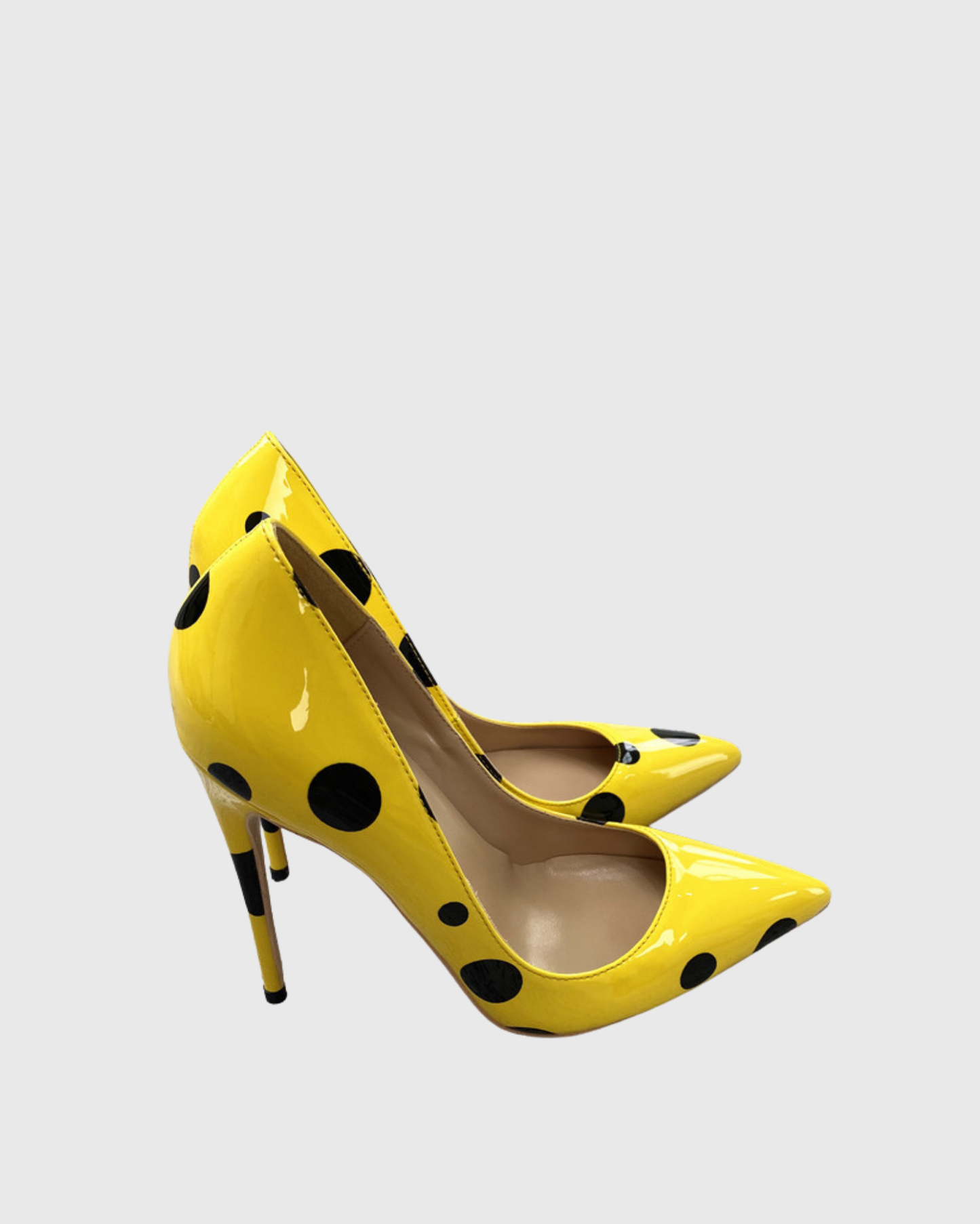 Tina Polka Dots Pumps In Yellow