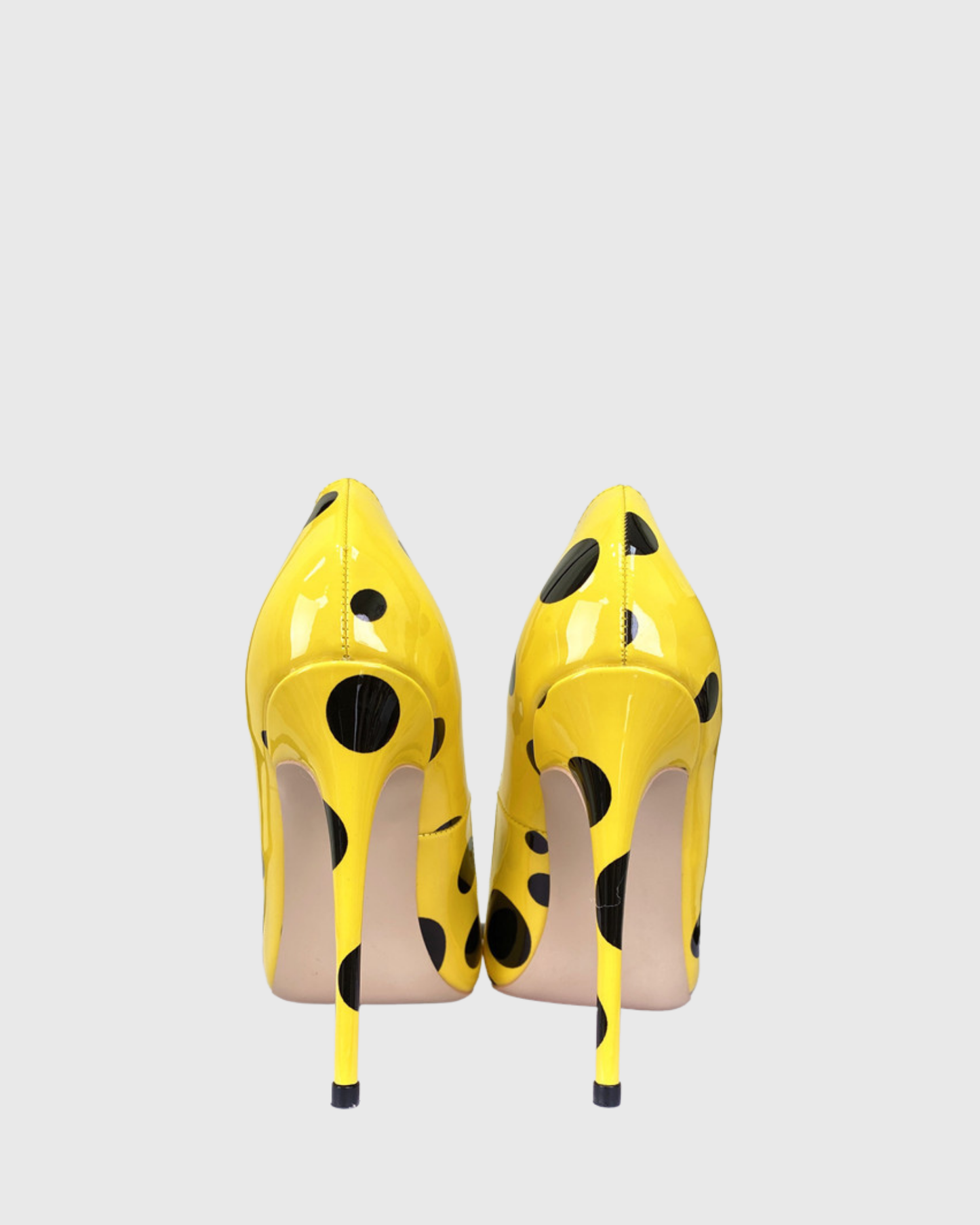 Tina Polka Dots Pumps In Yellow