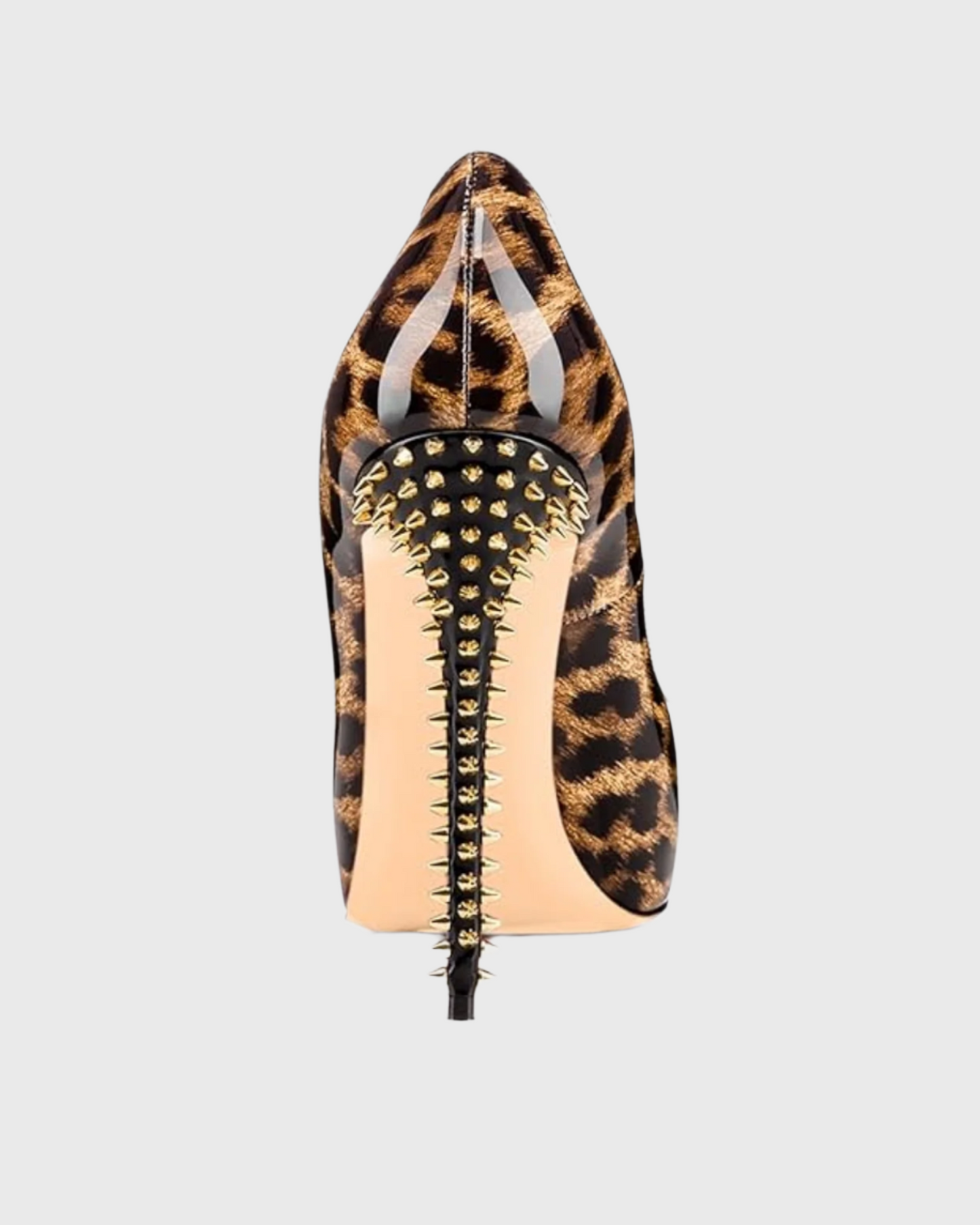 Tove Leopard Print Rivet Sandals
