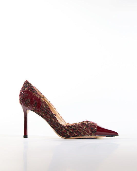 Una Tweed Splicing Pumps