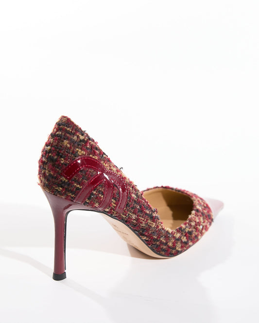 Una Tweed Splicing Pumps