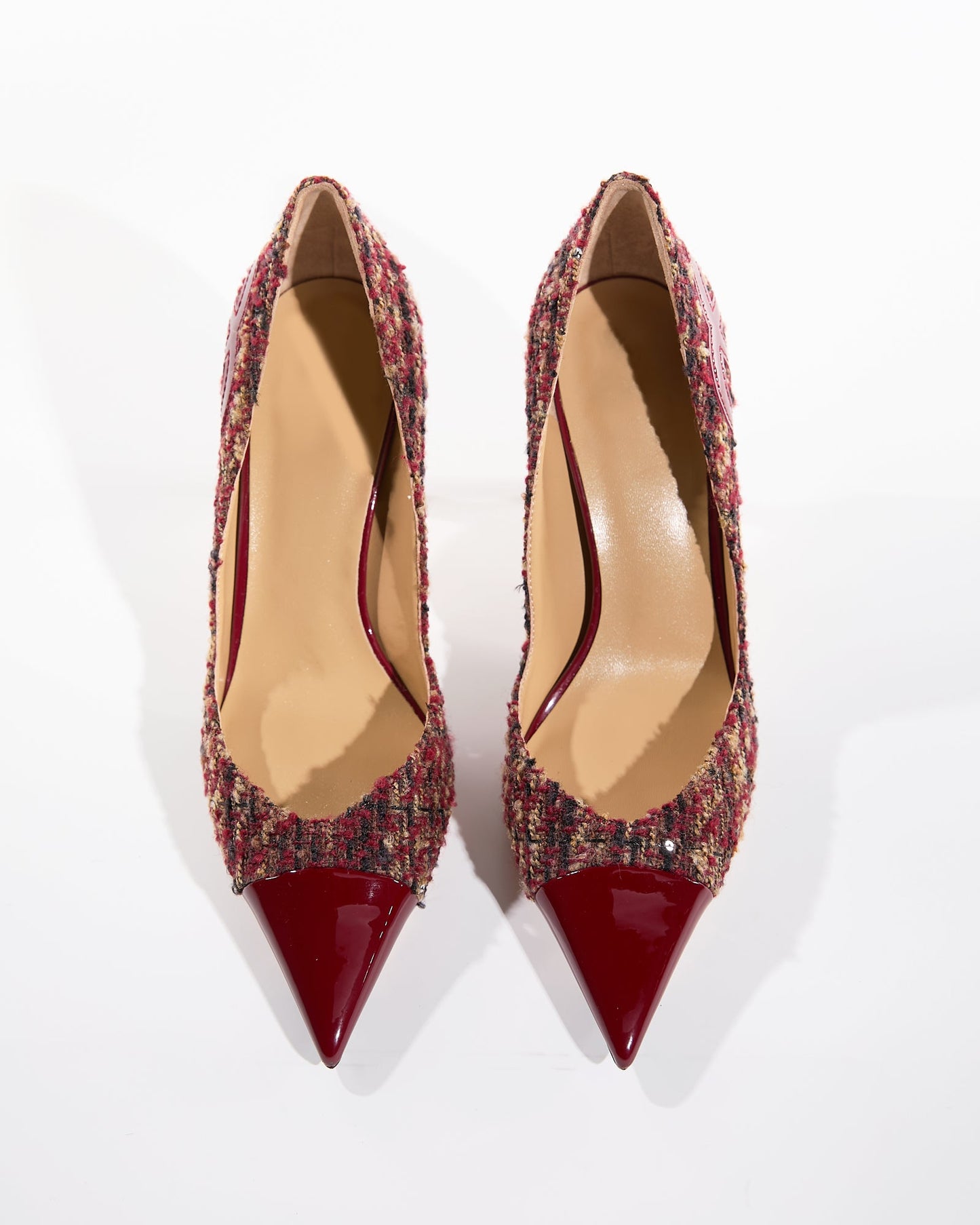 Una Tweed Splicing Pumps