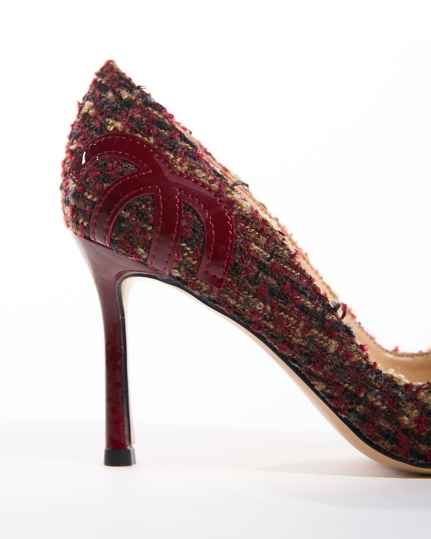 Una Tweed Splicing Pumps