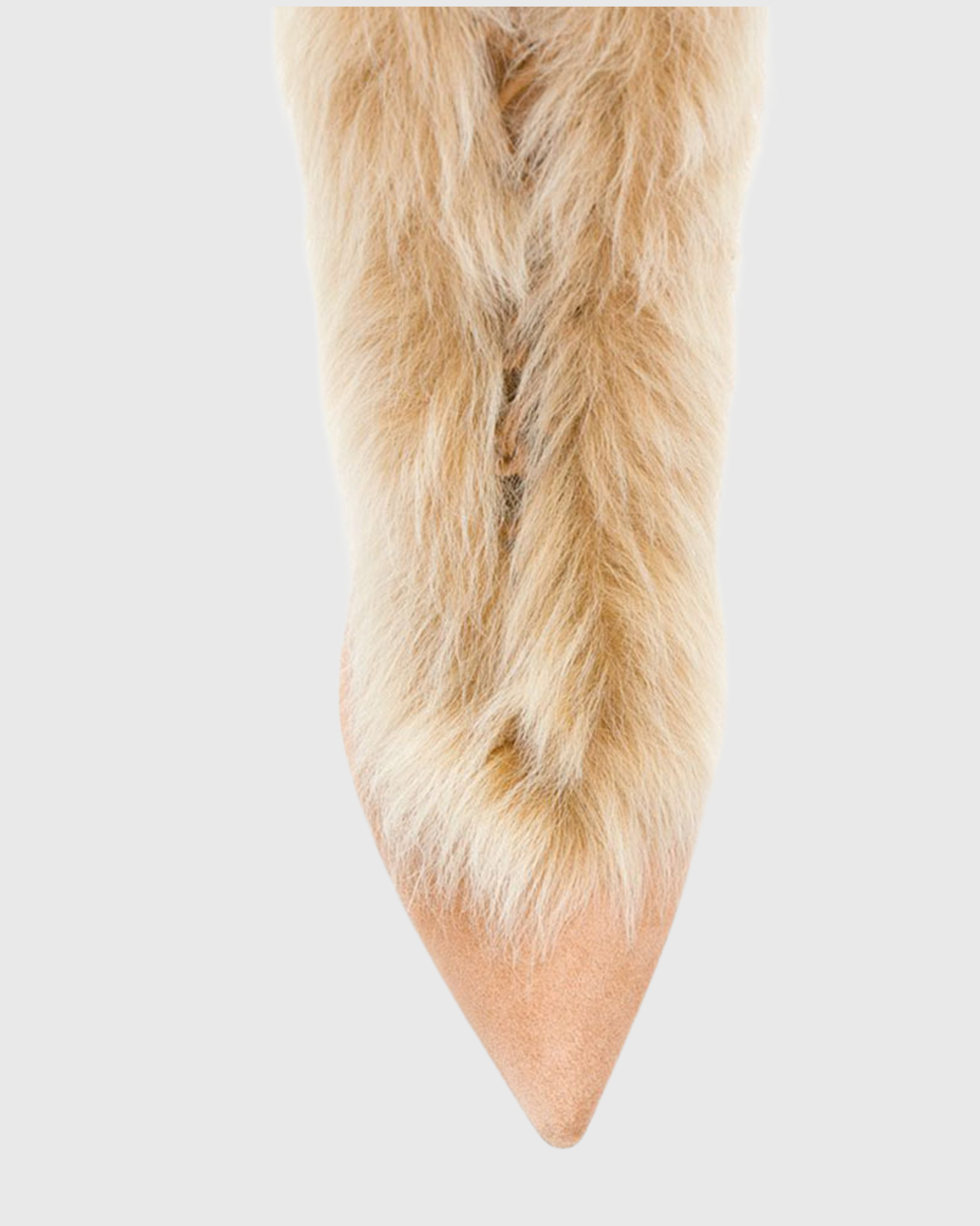 Vallea Faux Fur Boots In Orange
