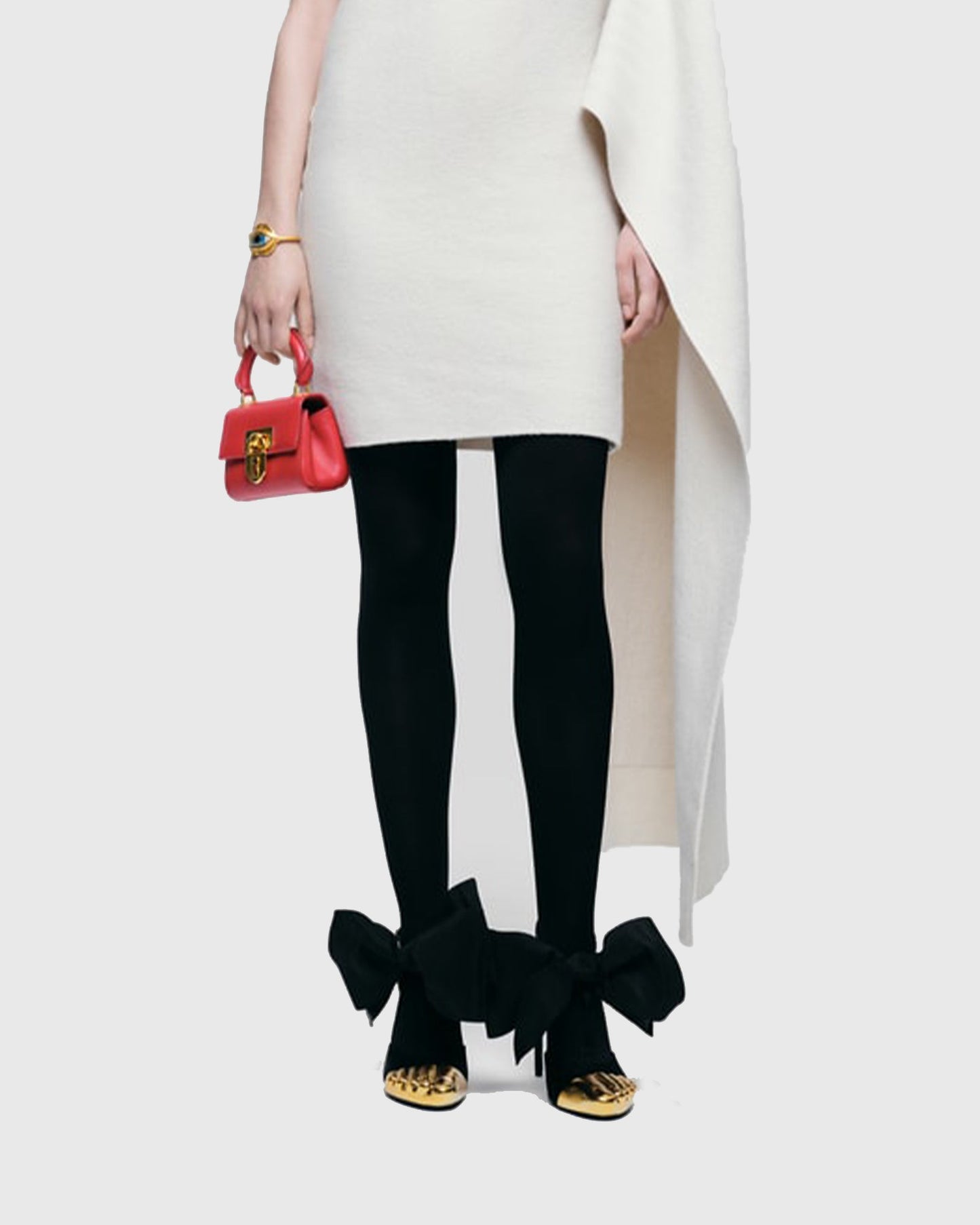 Vanda Silver Toenail Bow Strap Pumps