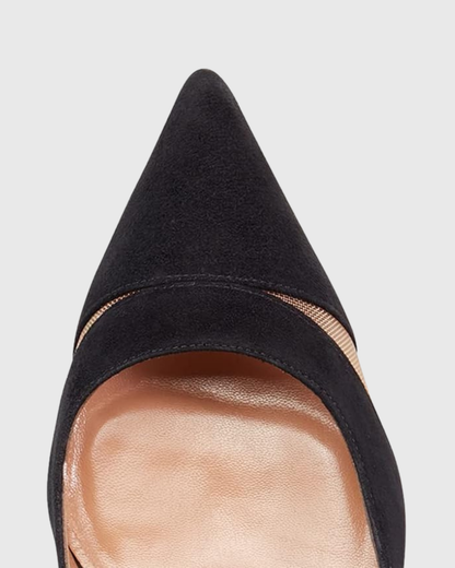 Varda Mesh Panel Pumps In Black