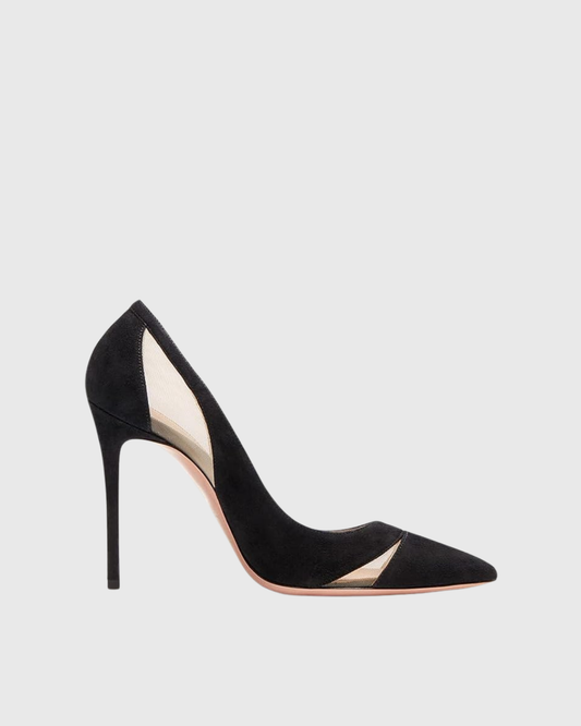 Varda Mesh Panel Pumps In Black