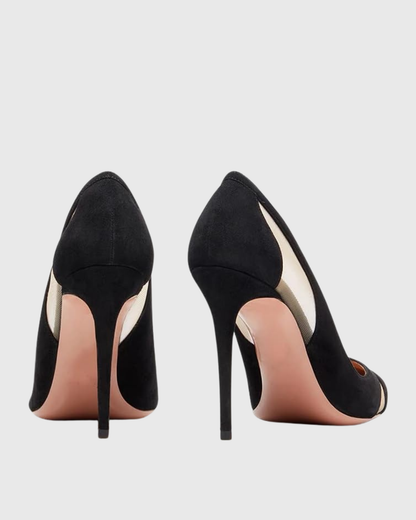 Varda Mesh Panel Pumps In Black