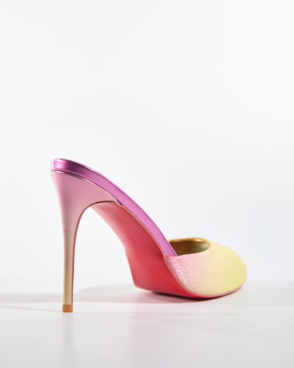 Veda Open Toe Mules In Rainbow