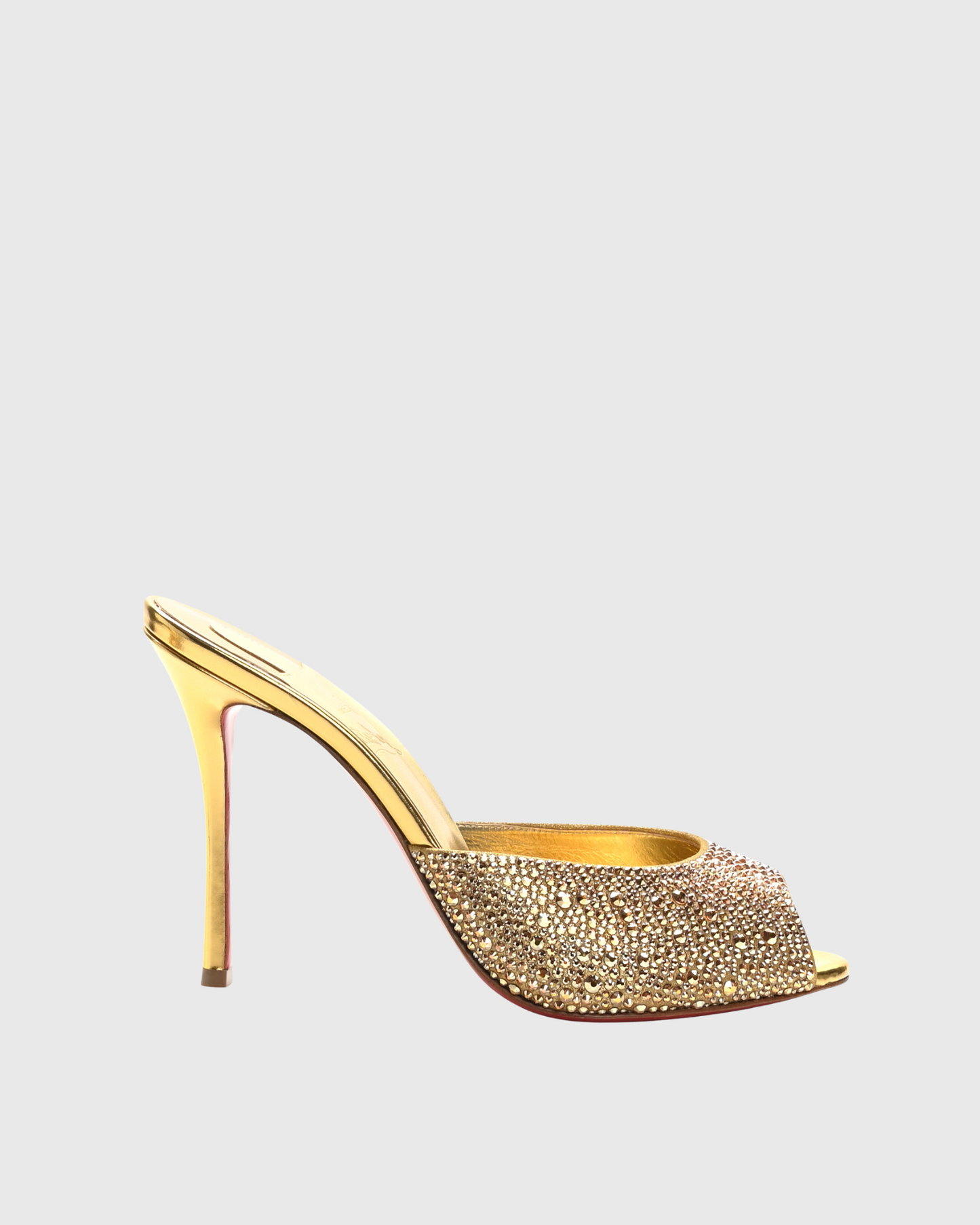 Veda Rivet Slippers In Gold