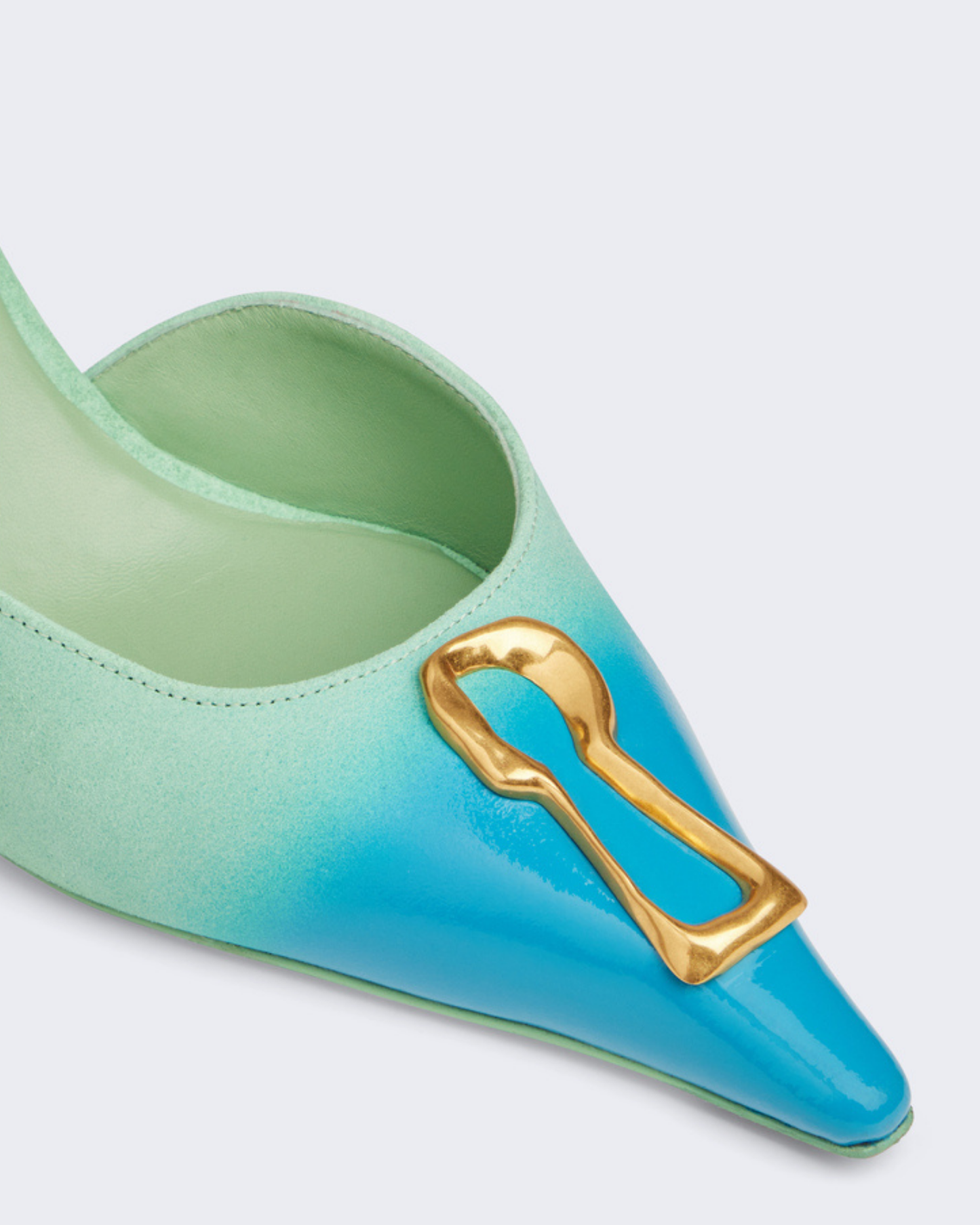 Yadira Metal Keyhole Pumps In Ombre