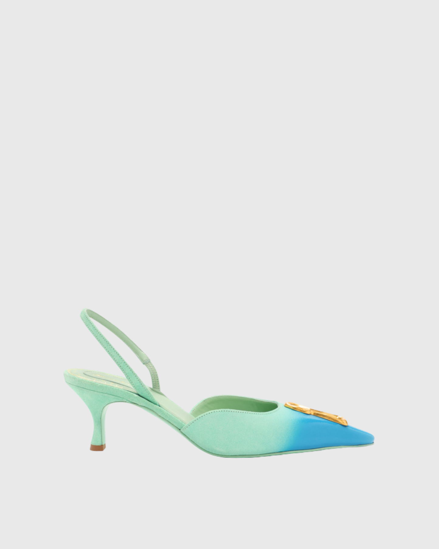 Yadira Metal Keyhole Pumps In Ombre